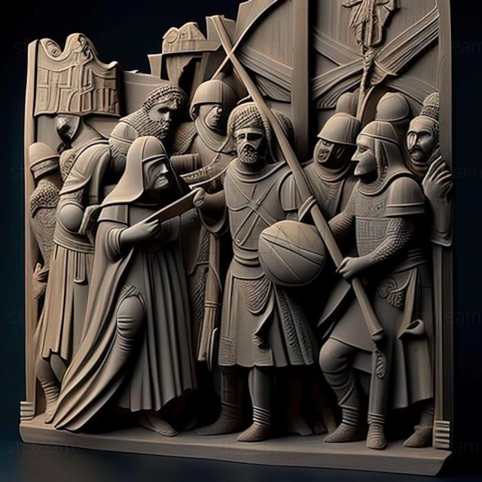3D model Crusaders Invasion of Constantinople game (STL)